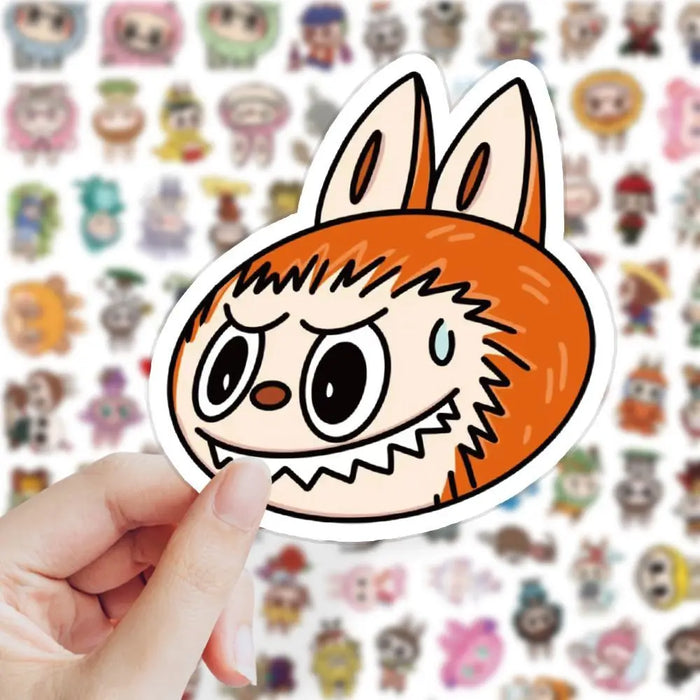 103 PCS Cute Monster Cartoon Waterproof Stickers Pack Anime Accessories