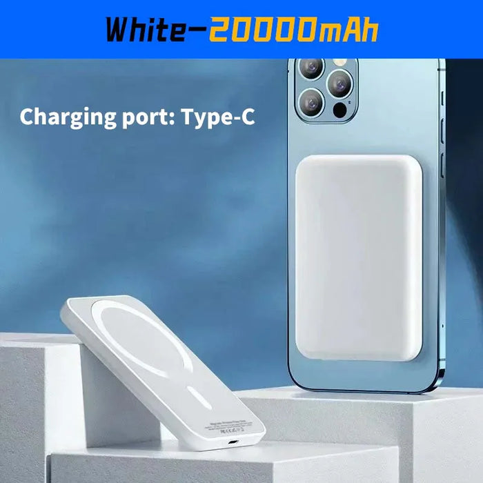 20000mAh Magnetic PowerBank Wireless PD 22.5W Fast Charger For Magsafe Portable Auxiliary Battery For Iphone Samsung Xiaomi