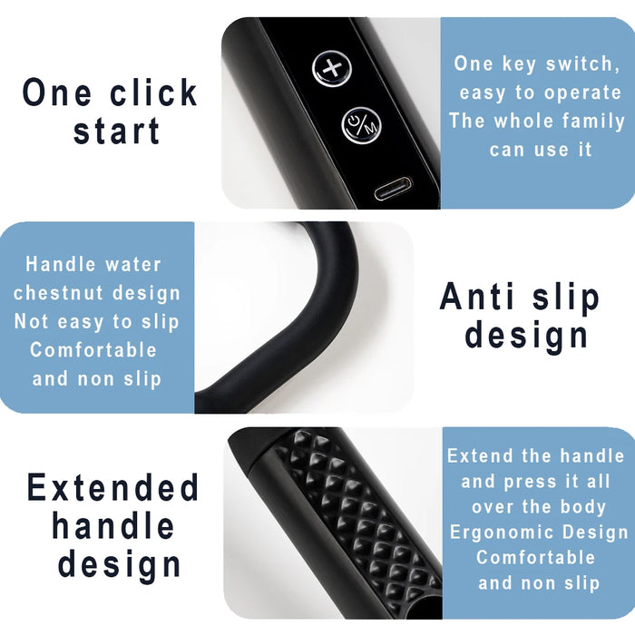 2025 New Smart Fascia Gun Electric Massager Massage Hammer Electric Fascia Gun Home Handheld Hammer Back Artifact Christmas Gift