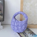 Lavender mini quilted puffer tote