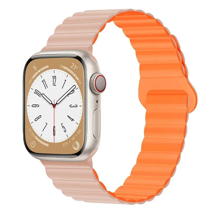 Magnetic Loop Band For Apple Watch Ultra 2 49mm 45mm 44mm 40mm 41mm 42mm Silicone Bracelet iWatch Series 9 8 7 6 SE 5 4 3 Strap
