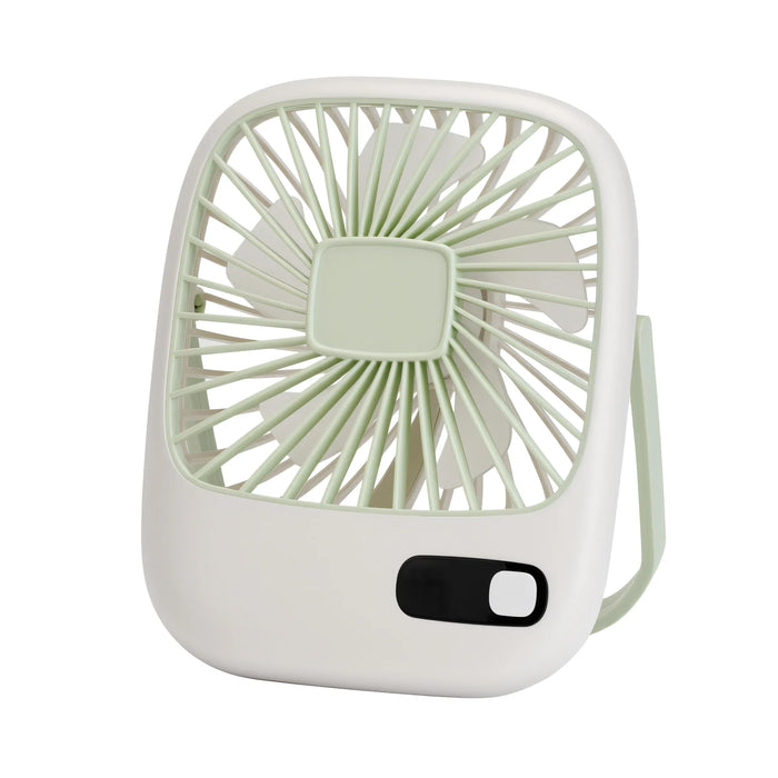 Desk Fan, Portable USB Rechargeable Fan, 180° Tilt Folding Personal Fan With Power Display, 5 Speeds Ultra Quiet Table Fan