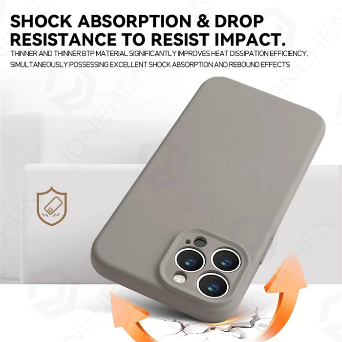 For Magsafe Liquid Silicone Original Case For iPhone 16 15 14 Plus 13 12 17 18 Pro Max Magnetic Wireless Charge Shockproof Cover