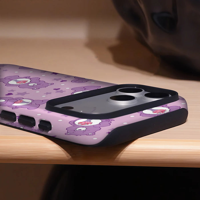 Purple Bear Smoothie Phone Case for IPhone 17 16 15 14 13 Pro Max Plus for Magnetic Single Double-layer Tough Case