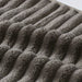 Close-up of the ribbed towel texture