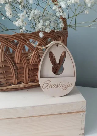 Personalized Easter Gift|Easter decoration personalized from wood| Easter pendant with name | Easter pendant |Easter basket
