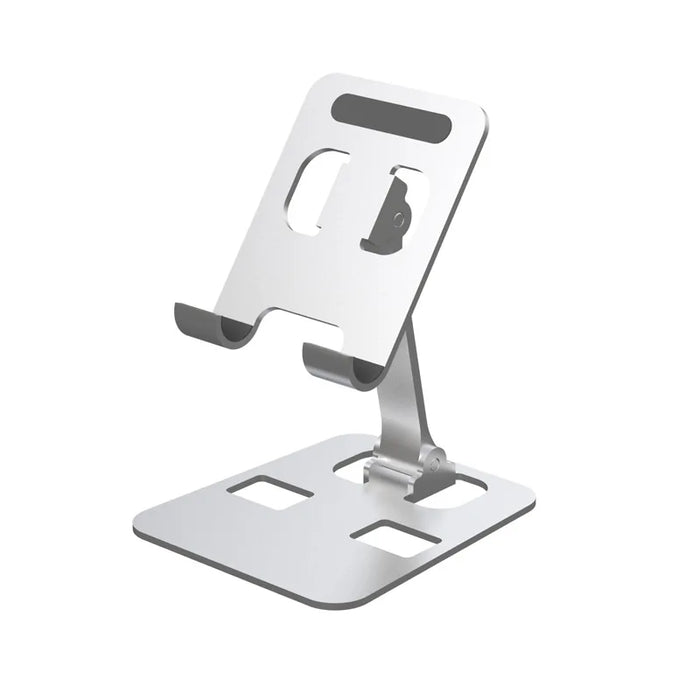 Foldable aluminum phone stand: Silver