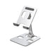 Foldable aluminum phone stand: Silver