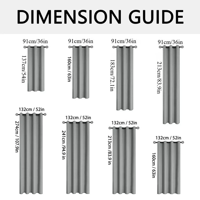 2pcs Blackout Thermal Curtains With Coating Insulated Liner, Window Curtains for Bedroom, Living Room, Dining Room, Home Decor