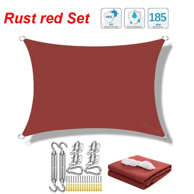 Awning waterproof sunshade sail outdoor terrace lawn beach garden carport backyard deck pavilion awning