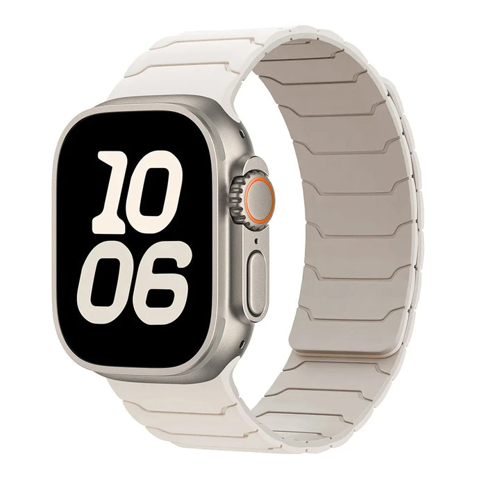 Strap For Apple Watch ultra 2 Band 49mm 45mm 44mm 40mm 42mm 46mm 41mm 38mm Magnetic Silicone Bracelet IWatch Series 10 SE 9 8 7