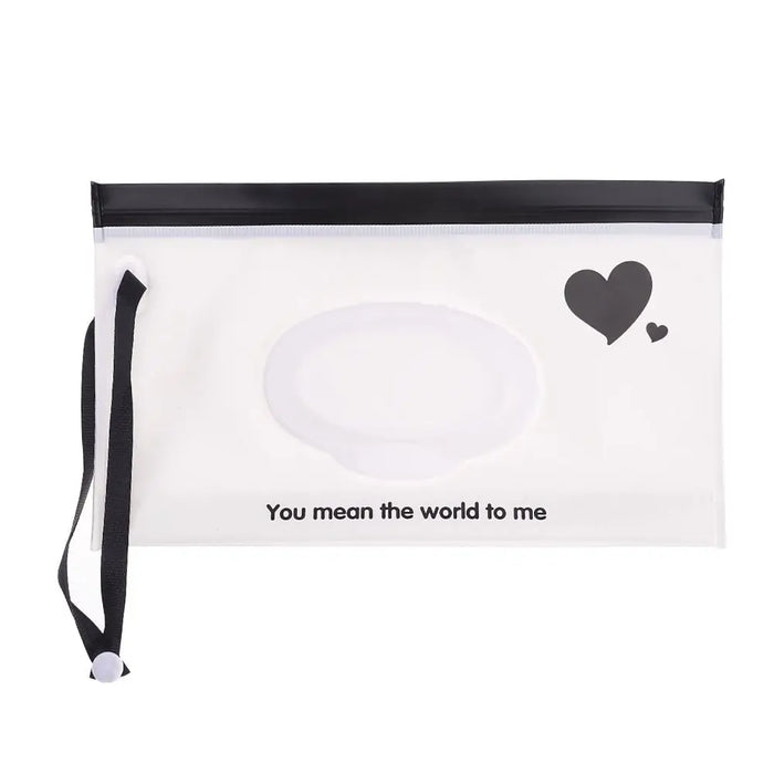 EVA Baby Wet Wipe Pouch Portable Wipes Holder Case Flip Cover Snap-Strap Reusable Refillable Cosmetic Pouch Useful Tissue Box