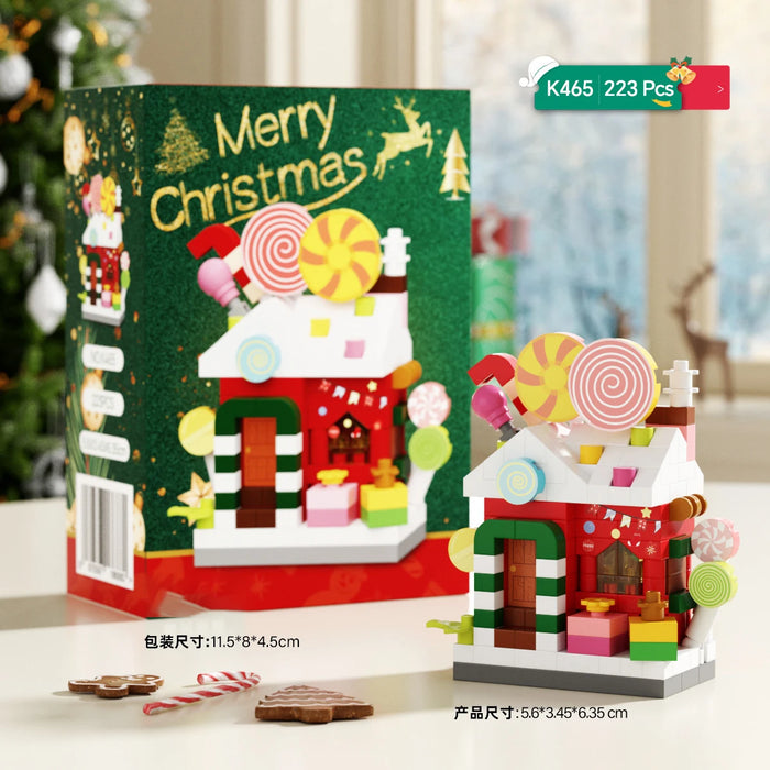 Candy house micro block set, 223 pieces, with box