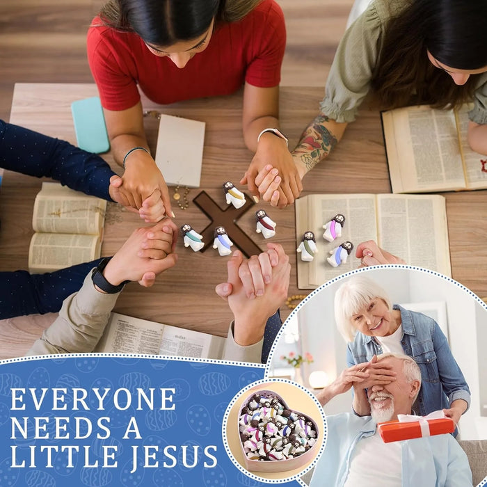 Easter Jesus Toys Easter Mini Jesus Figurines Decorative Multifunctional Party Favors Sunday School Craft Multiple specification