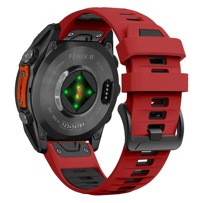For Garmin Fenix 8 43mm 47mm 51mm Sports Original Silicone Wristband for Garmin Epix/Quatix7/Fenix 7X 6X 7S Pro/Descent Mk3 Band