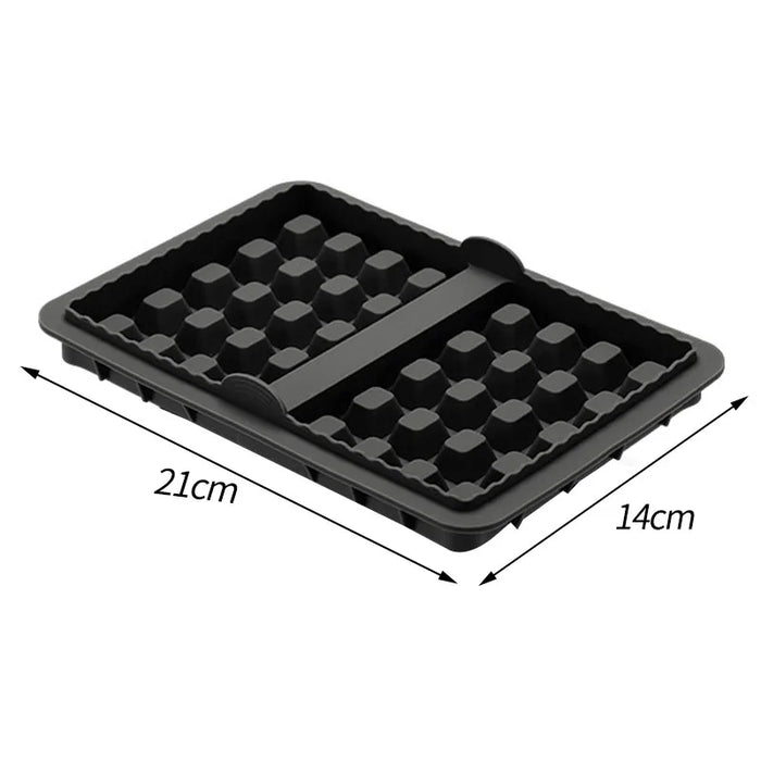 Air Fryer Silicone Biscuit Mold Set Square Waffle Model Non-stick Baking Tray Compatible For Pancakes Baking Accessories