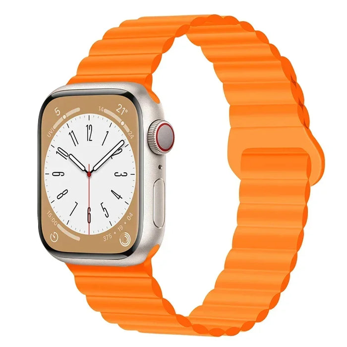 Magnetic Loop Band For Apple Watch Ultra 2 49mm 45mm 44mm 40mm 41mm 42mm Silicone Bracelet iWatch Series 9 8 7 6 SE 5 4 3 Strap