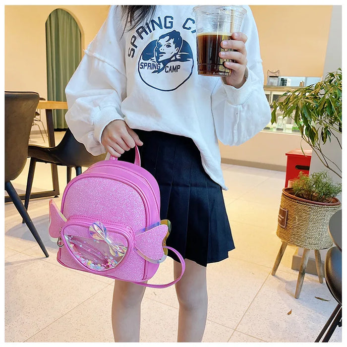 Children's PU Cartoon Bag Personalized Name Lightweight