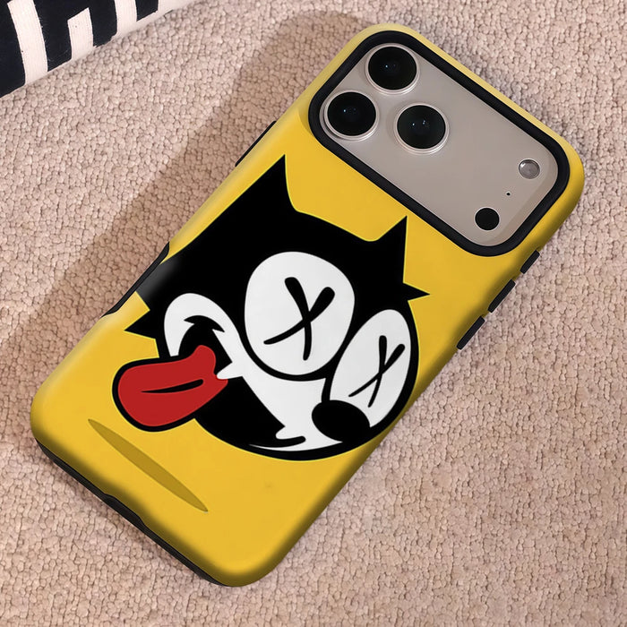 Cartoon f-Felix the Cat Phone Case For Magnetic Phone Case for IPhone 17 16 15 14 13 Pro Max Plus Single Double-layer tough Case