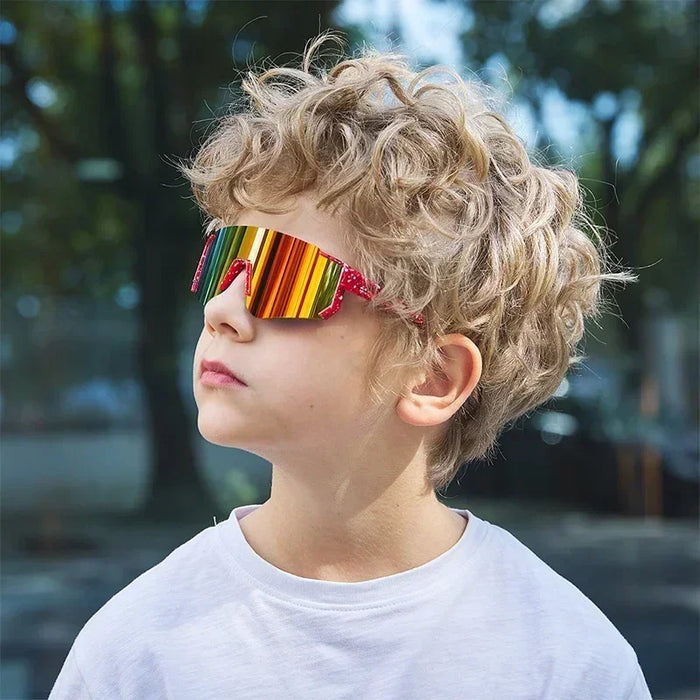 1PCS/3PCS Youth Baseball Sunglasses for Kids - UV400 Protection Lenses for Softball, Cycling & Sports (Boys & Girls)