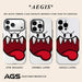 White cartoon ghost face phone case in three versions: MagSafe magnetic, double layer and single layer