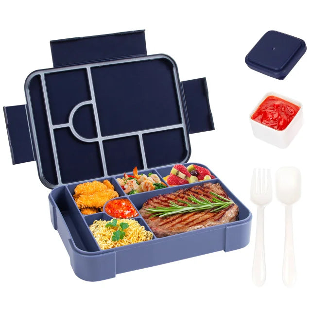 1100ml Lunch Box Microwavable Bento Box Tritan Interlayer Leakproof Storage Box Hermetic Containers Students Adults School