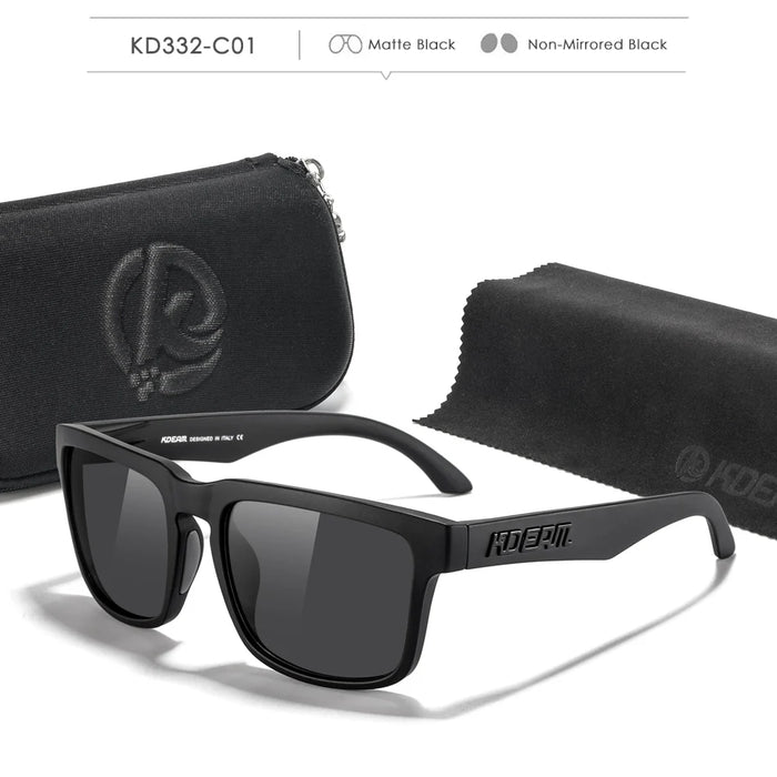 KDEAM Photochromic And Polarized Sunglasses Men Category 3 Polarized Sun Glasses Women Unique Frame Surface Eyewear With Case