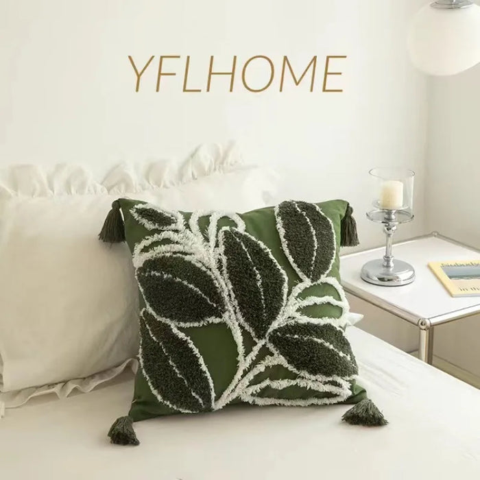 Bohemian Pillow Cushion Cover Geometry Embroidered Tassel EmbroideryLong Pillowcase Living Room Sofa Home Decor Customized
