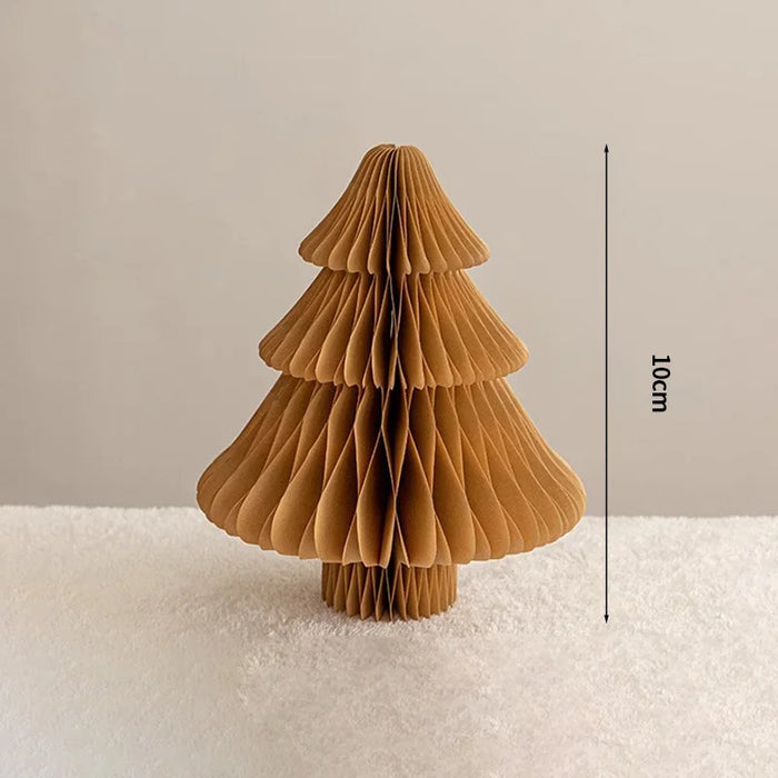 Chinese New Year Decorations Paper Honeycomb Ball Folding Christmas Tree 3D Ornament Home Wedding Decoration Desktop Ornament