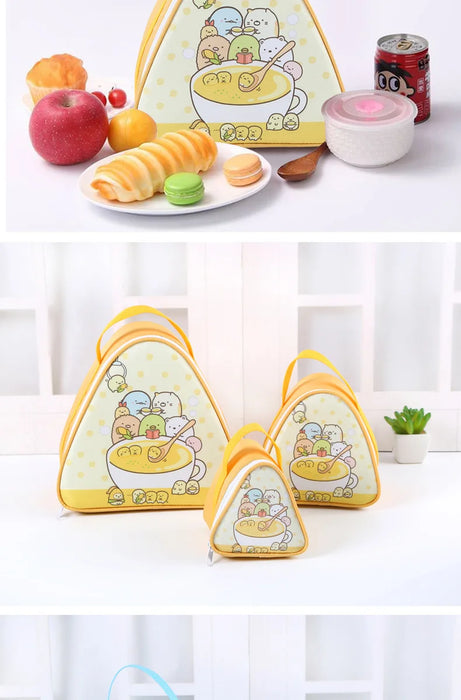 Breakfast Insulated Thermal Bag Small Triangular Rice Ball