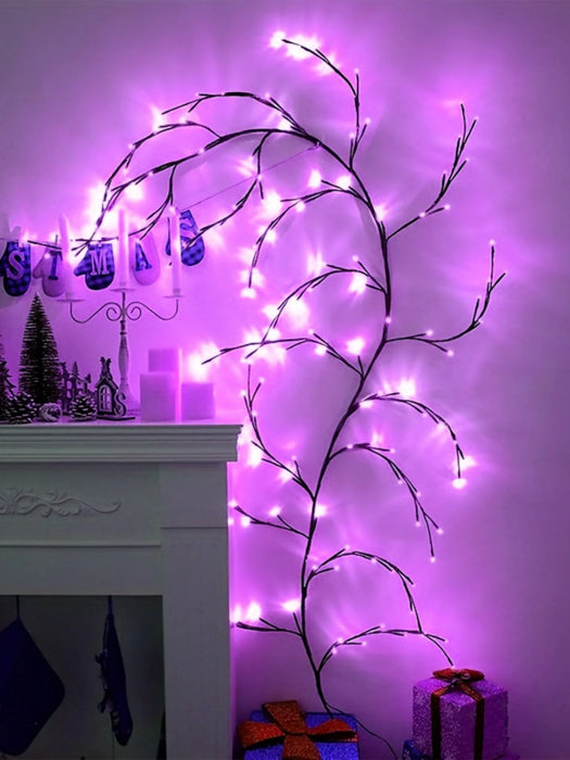 USB Flexible Willow Vine Light Home Wedding Decorations DIY Rattan Tree Luminous Branch Light Wall Fireplace Party Bedroom