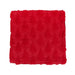 Red plush Christmas tree cushion cover