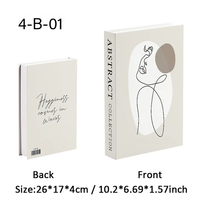 Luxury Fake Book Storage Box Abstract Decorative Books Open Paris Home Decor Coffee Table Bedroom Ornaments Interior Decoration