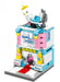 Baby shop building block model in pink and blue
