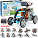 13-in-1 grey solar robot kit with its box