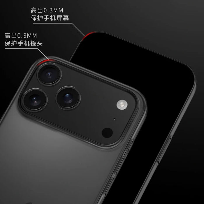 Ultra Thin PP Matte Clear Orange Black White Phone Cases for iPhone 17 Pro Max 17Pro Soft Back Cover Fundas