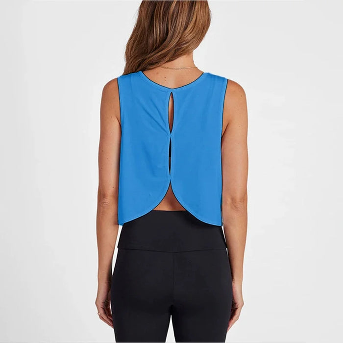 Summer Breathable Racerback Yoga Tank Tops Women Workout Gym Fitness Vest Quick Dry Running Sport Sleeveless Shirts Customize