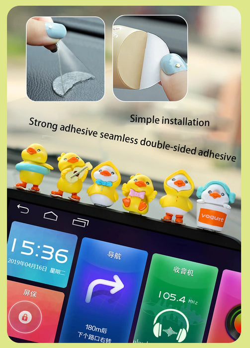 Little Yellow Swinging Duck for Car Interior Decoration