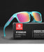 KDEAM polarized square sunglasses, mirror magenta lenses (C26)
