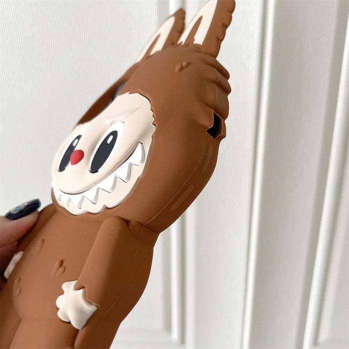 3D Cute Animal Rabbit Elf Creative Soft Silicone Phone Cases For iPhone 16 15 Pro Max 12 13 14 Plus Shockproof Cover