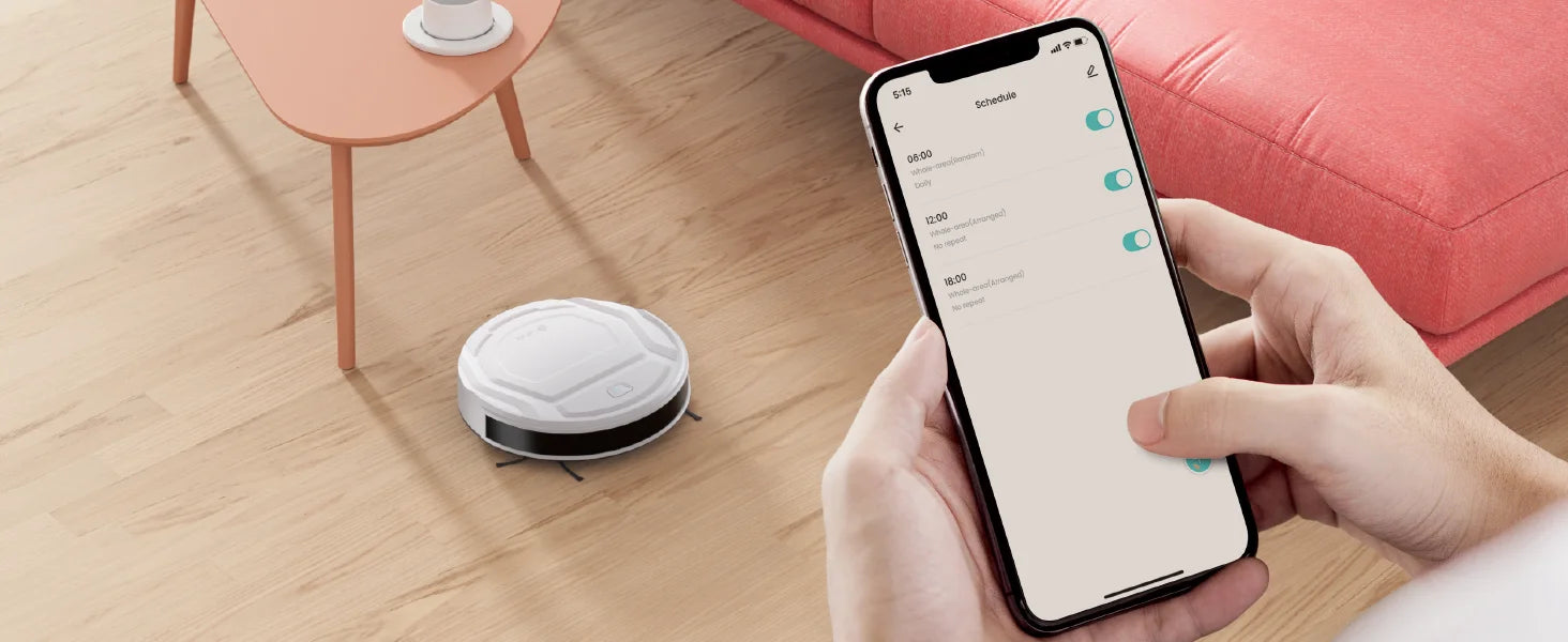 Lefant M210 Pro Robot Vacuum Cleaner, 2200Pa Powerful Suction, 120 Mins Runtime, Automatic Self-Charging,Wi-Fi/App/Alexa Control