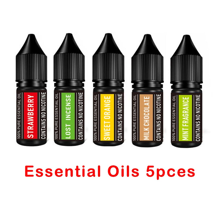 Cocktail Smoke Gun, Vapour Blaster Cocktail Bubble Smoke Gun with 5-Flavour Aroma Liquid and Edible Bubble for Food and Drink