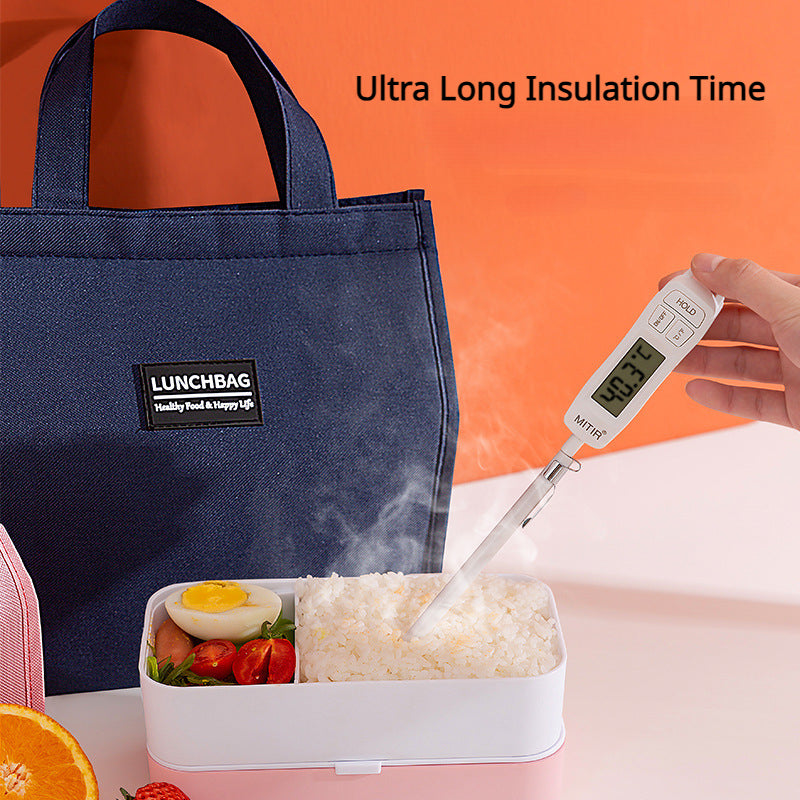 Thermal Insulated Portable Oxford Lunch Bags Picnic School Food Bento