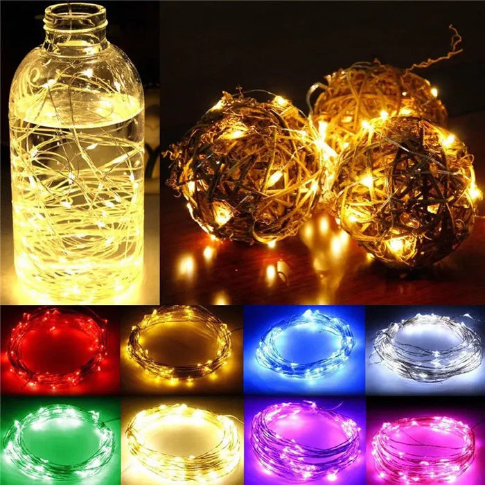 LED String Light 1/2/3/5/10M Waterproof String Lights Holiday Decoration  Fairy Lights Outdoor Garden Christmas String Lights