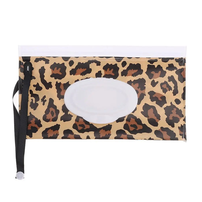 EVA Baby Wet Wipe Pouch Portable Wipes Holder Case Flip Cover Snap-Strap Reusable Refillable Cosmetic Pouch Useful Tissue Box
