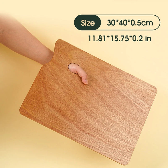 1 Pcs Wooden Oval Palette,Acrylic Palette,Fine Arts Oil Painting Palette,Gouache Acrylic Painting Palette HH-03