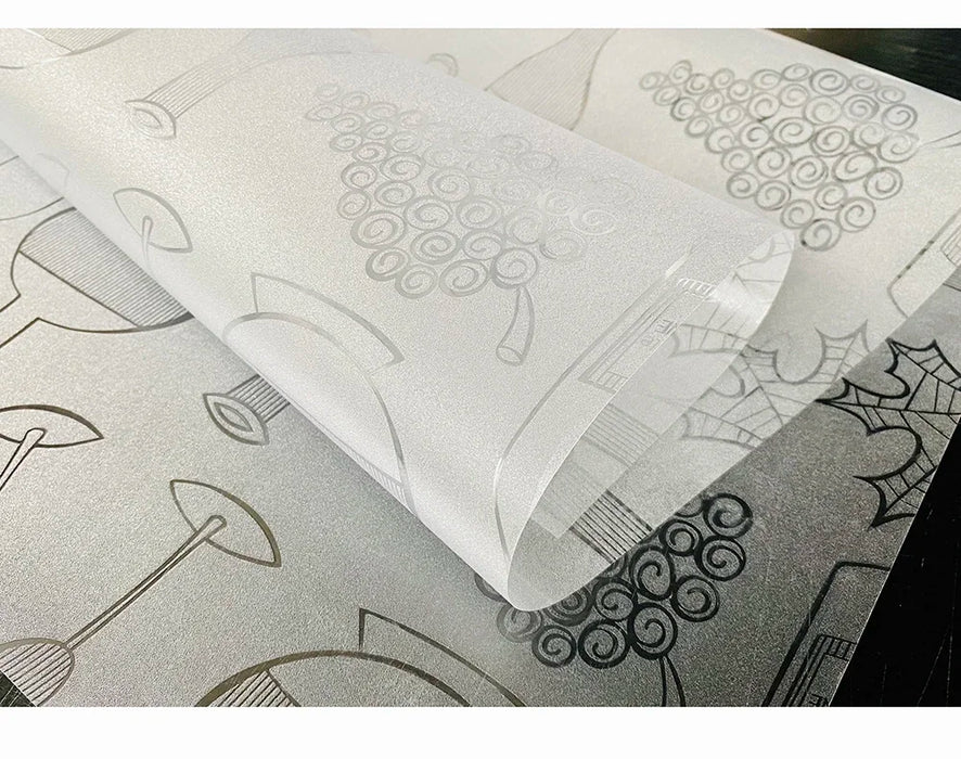 Stained Decorative Window Film Static Self Adhesive Glass Sticker Heat Control Vinyl Window Cling For Home Door Glass Decals