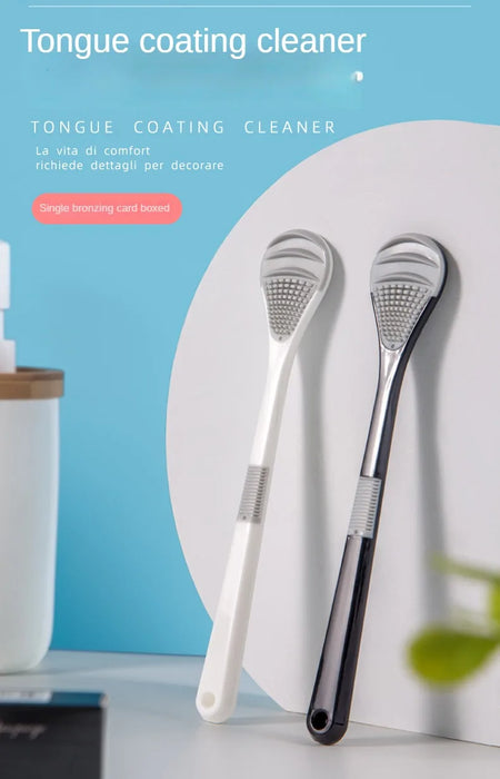 Tongue Cleaner Brush Reusable Oral Cleaning Scraper Oral Breath Multicolor Brush Care Tool Tongue Bad Hygiene Care Removal