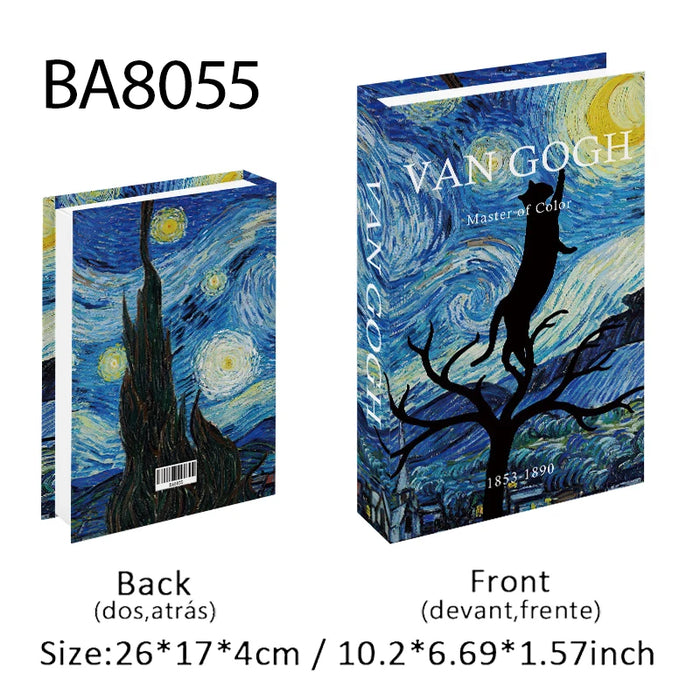 Luxury Fake Book Storage Box Abstract Decorative Books Open Paris Home Decor Coffee Table Bedroom Ornaments Interior Decoration
