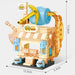 Beer bar building block model with barrel roof, 11.6 cm tall